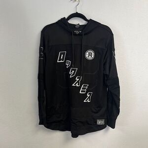 Rocksmith Shinobi Men's Black Japanese Graphic Jersey Pullover Hoodie Size M‎